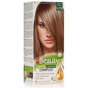 MM Beauty Permanente Haarkleur MM Beauty Phyto & Color 125g - Nr. M28 Licht Asblond