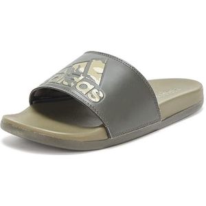 adidas Unisex Adilette Comfort Slide Sandal, Shadow Olive/Olive Strata/Olive Strata, 18 US Men