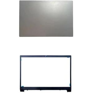 Laptop LCD-achterkant Schermrand Voorframe Bovenste behuizing Palmrest onderkant Cover Case Voor Lenovo voor ThinkBook 15 IIL IML(Black)