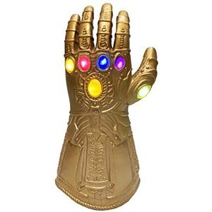 MATU Thanos handschoenen Infinity Oorlog Infinity Gauntlet LED licht voor kinderen, goud, S