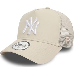 New Era A-Frame Mesh Trucker Cap - New York Yankees Stone, beige, Eén maat