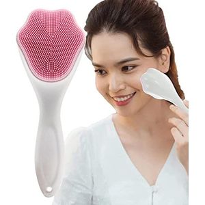 Siliconen gezichtsreiniger, gezichtsreinigingsborstel voor dames, handmatige siliconen reinigingsmassaborstel, gezichtsreiniger, reinigingsborstel, reiniging van de huid Delr