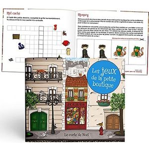 Le Chocolat de Noël Speelboek, cadeau-idee voor 4 tot 7 jaar, zachte omslag, 17 x 20 cm, 12 pagina's, gemaakt in Frankrijk