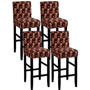 2/4/6 pak stretch barkruk hoezen aanrecht kruk pub stoel hoes cafe barkruk hoes verwijderbare meubels stoel stoel hoes met elastische bodem voor eetkamer keuken (Color : #8, Size : 4 stukken)