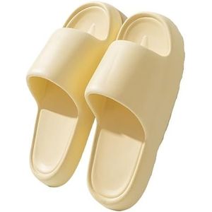 Non-slip Bathroom Slippers,Soft Slippers,Indoor And Outdoor Platform Pool Slippers Shower Slippers (Color : Breast Yellow, Size : 40 41)