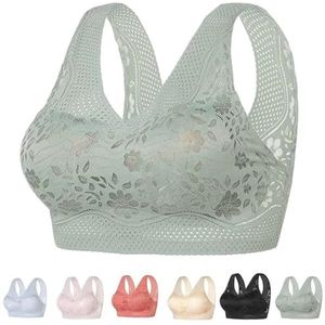 KIKIATA Orthopedische anti-verslapping beha voor dames, ademende push-up draadloze beha, beha's voor dames, comfortabele naadloze beha, draadloze alledaagse bh's, sportbeha met hoge ondersteuning