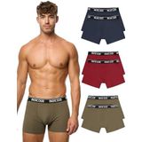 INDICODE JEANS Boxershorts ' Milano '  blauw / groen / wijnrood / zwart / wit