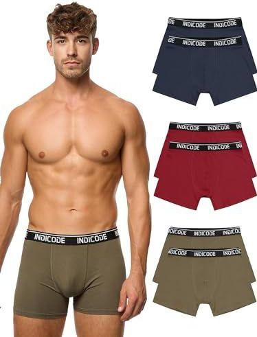 INDICODE JEANS Boxershorts ' Milano '  blauw / groen / wijnrood / zwart / wit
