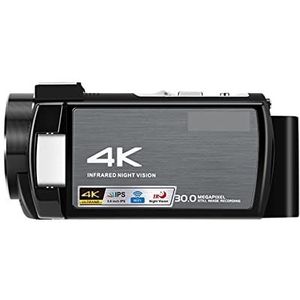 Digitale camera-recorder 4K videorecorder camcorder, AE8 Digitaal vol HD Infrarood Night Vision Professional Vlogging Camera for vlog -opname