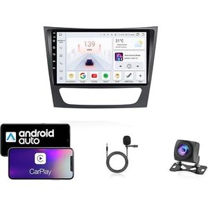 Android 13 Dubbel Din Auto Stereo Touchscreen Auto Stereo Voor Benz W211 2002-2010 Met Bluetooth GPS Navigatie WiFi FM Radio USB/SWC/Plug en Play Ondersteuning Carplay&Android Auto(4 Core Wifi 1G+16G)