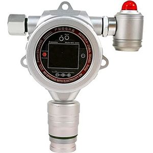 Luchtkwaliteit Monitor Gaslekdetector draagbare methanol ethanolgasdetector met alarm, LCD Display, zilver Binnenluchtkwaliteitsmeters(Methanol 0-1000ppm)