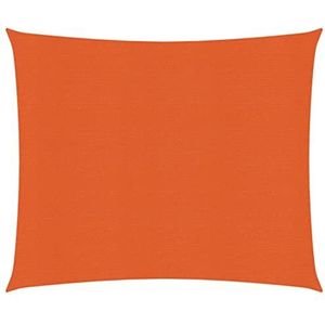 Dit artikel- Zonnescherm Zeil 160 g/m² Oranje 3,6x3,6 m HDPE-Nice