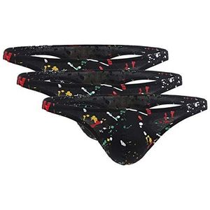 Panegy 3-Pack Heren String Slips Heren String Ondergoed Lage Taille Katoenen String Lingerie