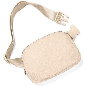 Heuptas voor dames, waterdichte mode dames heuptasje festival heuptas met verstelbare riem, lichtgewicht overal heuptas voor hardlopen, wandelen reizen, Een Beige, 21x15x5cm/8.27x5.91x1.97in, Westers