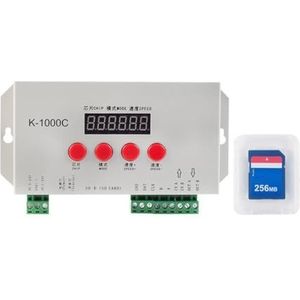 Eighosee K1000C SD-kaart Controller RGB Controller WS2801 WS2811 WS2812B LPD6803 LED 2048 Pixels Programma Controller DC5-24V