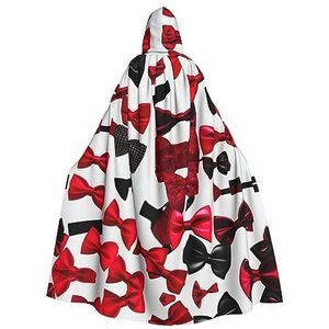 Bxzpzplj Lippen Hoge Hakken Print Mystieke Hooded Mantel Voor Mannen & Vrouwen, Halloween, Cosplay En Carnaval, 185 cm