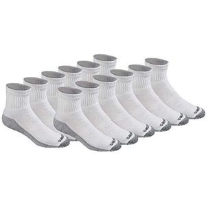 Dickies Dri-tech Moisture Control Kwartsokken, verkrijgbaar in maat M-XXL (6, 12, 18 paar), Medium