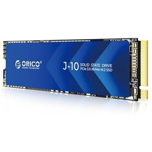 ORICO 1TB NVMe M.2 SSD PCIe Gen3.0x4 2280, tot 3100 MB/s, 3D NAND SSD intern (met koellichaam), voor pc en videomontage J10