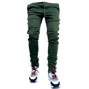 Mens Cargo Broek Gyms Fitness Sportkleding Reflecterende Broek Mannen Casual Jogger Pant Hip Hop Streetwear Sweatpants-M, groen-CK-806