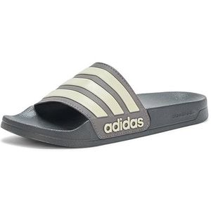 adidas Unisex Adilette Shower Slides Sandal, Charcoal/Putty Grey/Carbon, 18 US Men