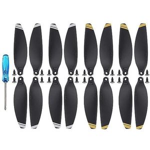 IWBR 4 Pairs 4726F Licht Gewicht Propellers Fit for DJI Mavic Mini Opvouwbare Low Noise Props Blade Wing Fans Drone accessoire ( Size : 4pairs Golden silver )