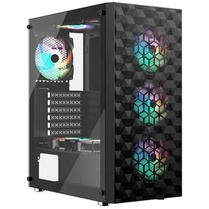 Mid-Tower E-ATX, ATX, M-ATX, ITX Computerbehuizing, Gehard Glazen Paneel, Verticale GPU-beugel Ondersteunt Waterkoeling