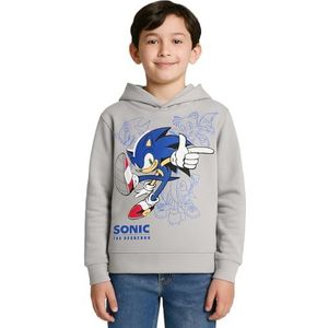 United Labels Sonic The Hedgehog Hoodie voor jongens - kinderen hoodie pullover met capuchon sweatshirt grijs, grijs, 134-140
