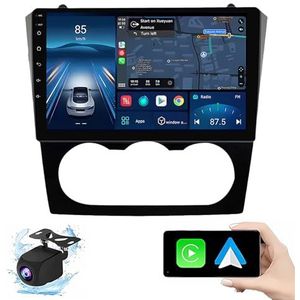 Android 14.0 2 Din Autoradio 9"" Touchscreen Auto Stereo voor Nissan Teana Altima 2008-2012 met Draadloze Carplay Android Auto GPS navigatie AHD Omgekeerd beeld Stuurwielbediening(P1(1G+32G))