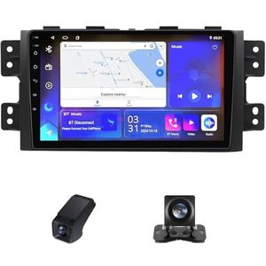 Android 13 Autoradio geldt voor Kia Mohave 2008-2016 Borrego 2008-2011 9 inch Touchscreen Autoradio met Wireless Carplay Android Auto GPS Bluetooth RDS Radio+Telecamera Achterkant(NF-6)