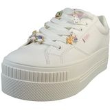 Buffalo Dames Low Sneaker PAIRED Charm 2.0 wit synthetisch, wit multi, 37 EU
