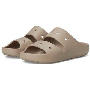 Crocs Unisex Classic Sandaal V2, Taupe, 34/35 EU