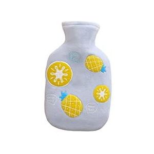 DieffematicRSD Warmwaterkruik Warmwaterkruik met zachte hoes Kleine klassieke handwarmer for schouder dames heren (Color : Blue)