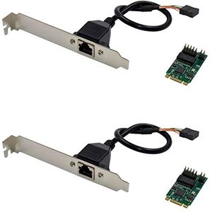 Bdfhjln 2X I225-V M.2 B + M netwerkkaart server 2,5 G met enkele poort I225 B3 netwerkkaart voor industriële besturingsapparatuur
