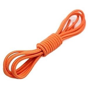 Elastische schoenveters, Elastische veters met vergrendeling, 2 stuks, veelkleurig, lengte 100 cm(Orange)