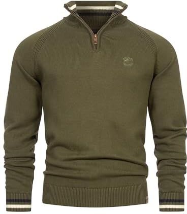 INDICODE JEANS - Swift - Trui - Navy / Bruin / Groen / Wit