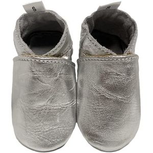 BabySteps effen zilveren baby schoenen, 3X-groot, zilver