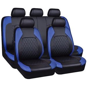 Autostoelhoes voor Toyota C-HR CHR Hybrid/C-HR EV A-Gasoline/2016-2023,9-delige Set Stoelbeschermer Leer Beschermkussen Complete Set Stoelbekleding,A/9pcs Set Blue