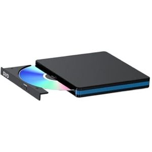 Externe CD/DVD-drive Met Mute-ontwerp, USB 3.0/Type-C Draagbare CD/DVD-brander/optische Drives Gebruiksvriendelijk