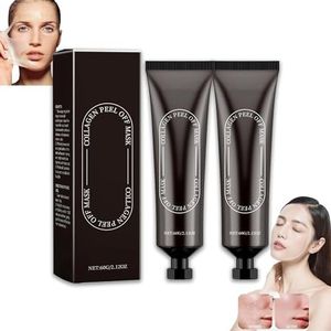 Ss Collagen Reverse Volume Peel off Face Mask,Collagen Peel Off Face Mask Bio-Collagen Real Deep Mask,Cleansing, Hydrating and Moisturizing Suitable for All Skin Types (2 pcs)