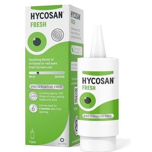 Hycosan Fresh Conserveermiddel Vrije Oogdruppels 7,5 ml. Een Smerende Oogdruppel voor Geïrriteerd of Mild Droog Oog