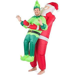 Bodysocks® Opblaasbare Kerstman dragen Elf Kostuum