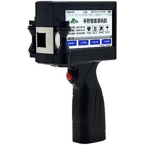 Draagbare inkjetprinter Intelligente handheld inkjetprinter Ondersteuning Meertalige code nr. Markering Labeling Plastic doos Draagbaar (Color : Black ink cartridge-02, Size : 1)