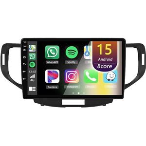 Android Radio voor Honda Accord 8th 2008-2012, 9 inch Touchscreen Autoradio met Wireless CarPlay Android Auto Bluetooth WIFI(4Core(1+32GB))