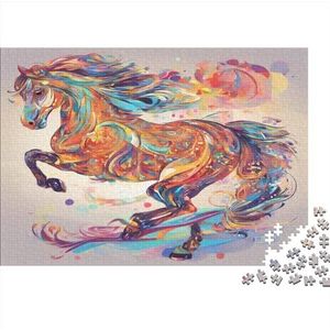 Horse Impossible puzzel, behendigheidsspel voor het hele gezin, kleurrijk legspel, dieren, volwassenen, puzzel 500 stuks (52 x 38 cm)