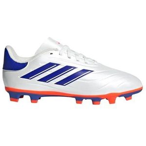 adidas Copa Pure II Club Flexibele grondsneakers voor kinderen, uniseks, Wit Lucid Blauw Zonne-rood, 3 Little Kid