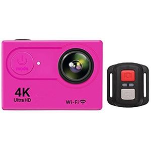 Actiecamera, Ultra HD onderwatercamera, H9R 4K WiFi-afstandsbediening Sportvideo-opname Camcorder DVR DV Waterproof Pro Mini-helm Camera-accessoireset(Rosso)
