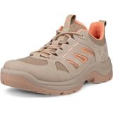 ECCO Offroad - Wandelschoen - Donkerbeige/oranje - Leer/Mesh - Platte Hak