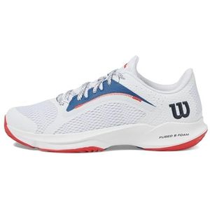 Wilson Hurakn 2.0 tennisschoen voor dames, wit/Deja Vu blauw rood, 7.5 UK, Wit Deja Vu Blauw Wilson Rood, 7.5 UK