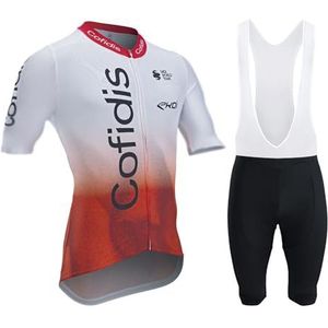 TOPVTT Wielertrui en Bib Shorts Heren Fietsen Pak Ademend Fietsen Kleding Mannen Team UCI Fietsen Kleding Heren Set Zomer