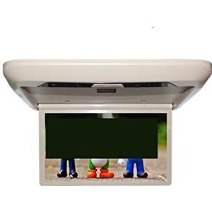 Draagbare dvd-speler voor videospelers op hoofdsteunen in auto's 13,3-inch autovideospelers HD LCD-scherm Dakmontage Monitor Omlaagklappen Auto Plafond TV HDMI FM IR Speaker Link met HD-roterend scher